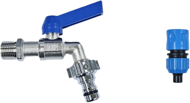 볼밸브형 수도꼭지 볼꼭지 원예 농업 실외용, 1개