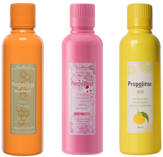 프로폴린스 가글 프로600ml 벚꽃600ml 유자600ml, 1세트, 1.872L