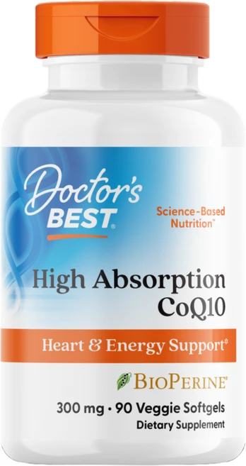 닥터스베스트 하이 앱솔션 CoQ10 300mg 베지 소프트젤 비건, 90정, 1개 - 쿠팡