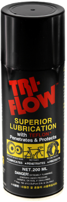 [트리플로우]슈페리어 스프레이 200ml 자전거 윤활유 세정/윤활 정비용품, 1개