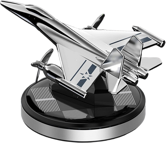 TKB F15 차량용 태양열 제트기 방향제 디퓨져, 1개, 레몬라벤더 실버