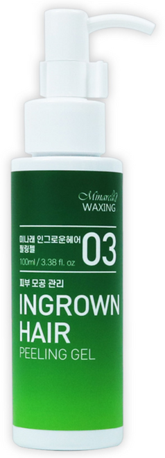 미나래 인그로운헤어 필링젤 100ml 왁싱 후 피부관리 및 인그로운 관리 피부진정 바디클렌져, 1개