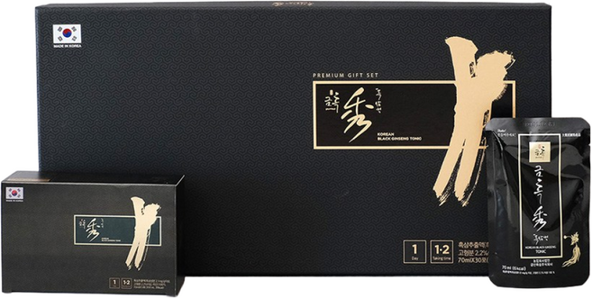 금흑 금흑수 100% 흑삼액 선물세트, 1박스, 본상품선택