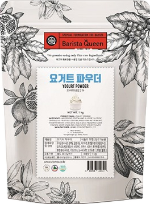 바리스타퀸 요거트 파우더1kg, 1kg, 2개, 1개입, 1kg