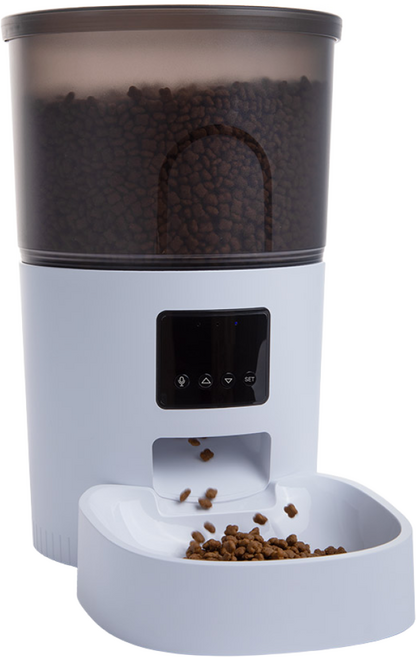 스밈 강아지 고양이 스마트 자동급식기 밥그릇 [스텐레스그릇포함], 스밈급식기(받침대포함), 1개