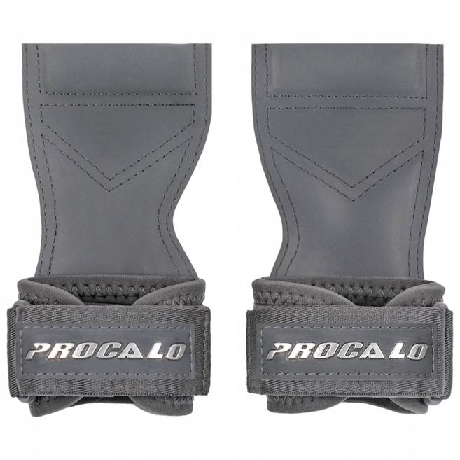 프로칼로 그립 헬스 스트랩 리프팅 그립, 1세트, 그레이