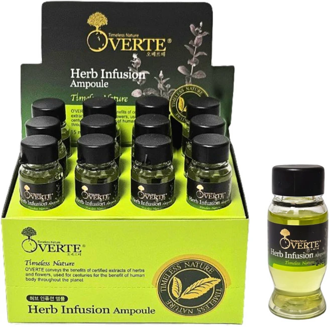 오베르떼 허브 인퓨전 앰플 박스 15ml x 12개 두피진정 - 쿠팡