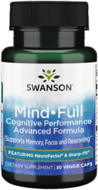 스완슨 마인드 풀 코그니티브 퍼포먼스 어드밴스드 포뮬러 베지 캡, 1개, 30정 - 쿠팡