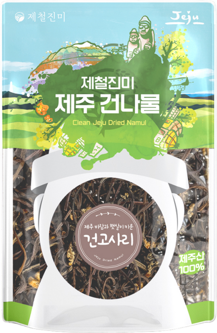 제철진미 제주산 건고사리, 3개, 50g