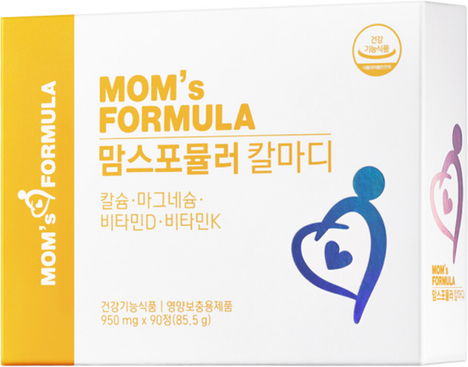 맘스포뮬러 칼마디 임산부 수유부 칼슘 마그네슘 비타민D 칼슘제, 1개, 90정
