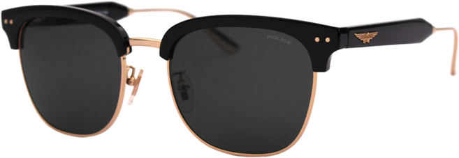 폴리스 SPL 856G 0300 스퀘어 하금테 콤비 뿔테 명품선글라스