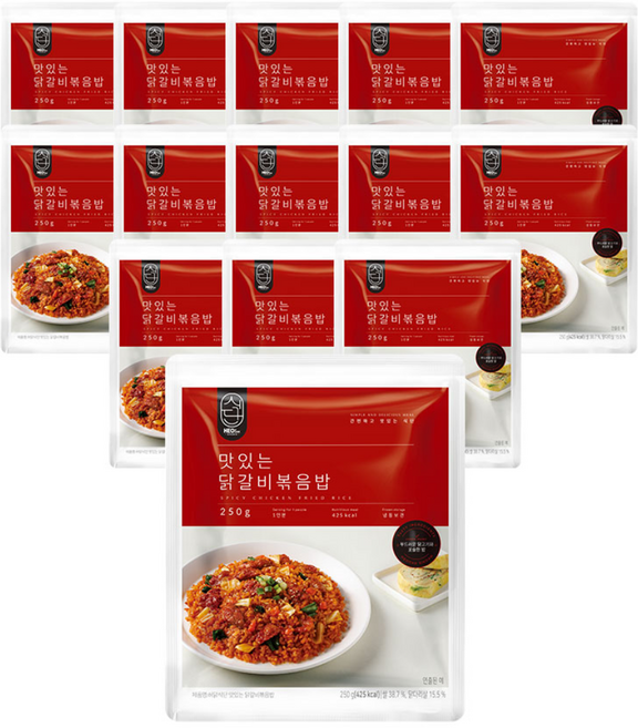 허닭식단 맛있는 닭갈비볶음밥 250g, 14개