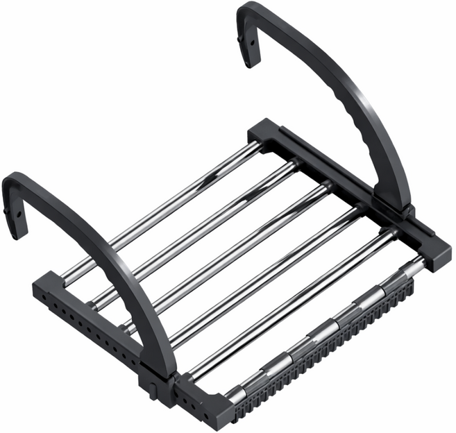 아봉드 공간절약 걸이형 미니 건조대, 블랙