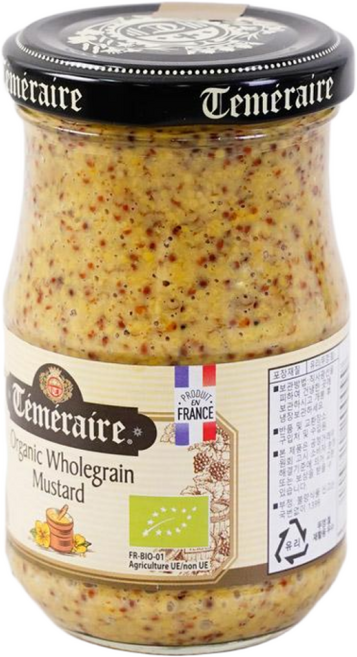 테메레르 유기농 홀그레인 머스타드, 200g, 3개