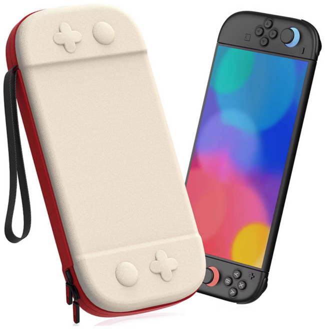 하늬바람 닌텐도 스위치2 슬림핏 파우치 하드케이스, 1개, 오리지널화이트, STARTRC-01