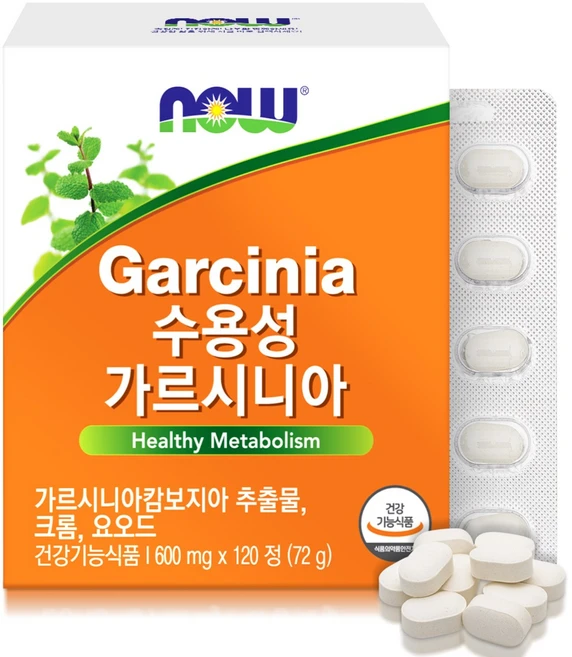나우푸드 수용성 가르시니아, 120정, 1개 - 쿠팡