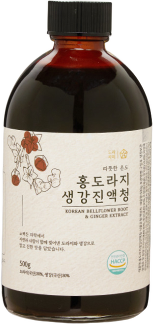 약도라지 생강청 500g 수제청 부모님 건강 선물세트, 1개, 1개입