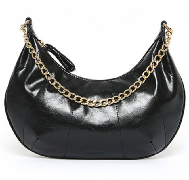 에스콰이아 여성 체인 크루아상백 EXEFHB006BK