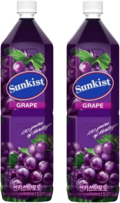 썬키스트 포도주스, 1.5L, 6개