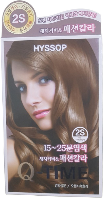 히솝 큐 타임 헤어 컬러 크림 (120g), 2S, 4개