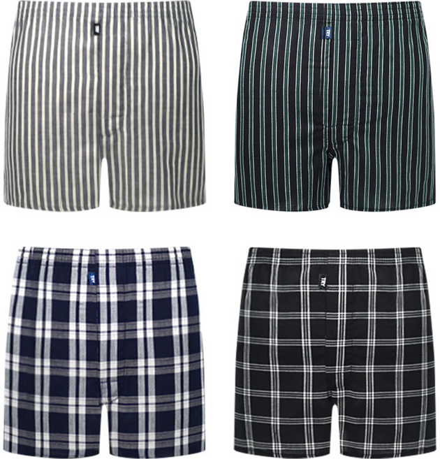 [트라이] 링클프리 남자 트렁크 팬티 4종세트