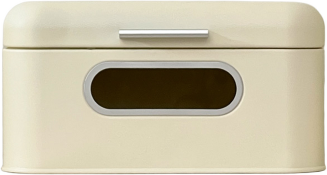 에브리윅 브레드 박스 영양제 식탁 정리함 투명 오트밀크림, 1개