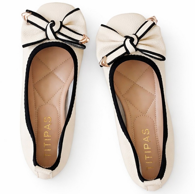티티파스 셀리 리본 여성 플랫 단화 슈즈 (2color)