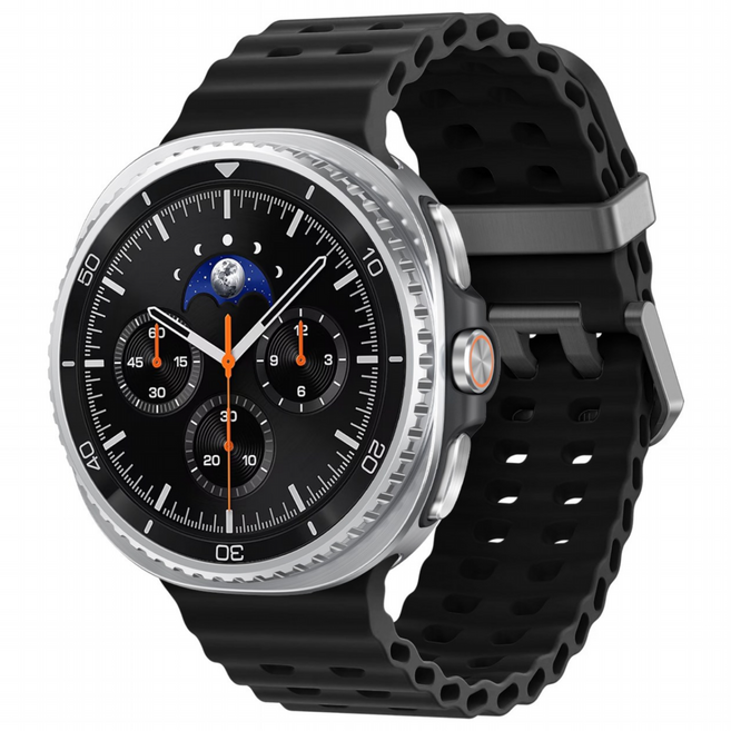 갤럭시워치8/8클래식 호환 스트랩 방수성 스포츠 마린 밴드 40mm 44mm 46mm, 블랙