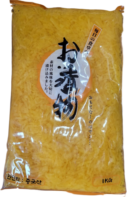 씨엘푸드 동경 단무지 채 1kg 1개