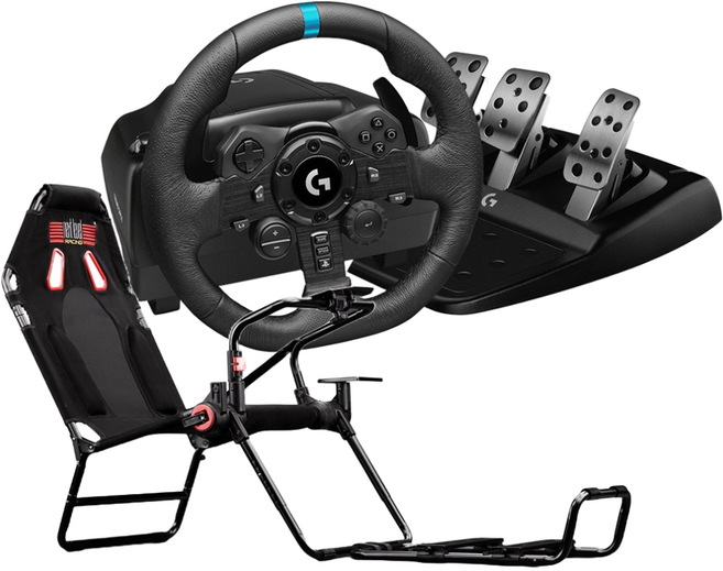 로지텍코리아 로지텍G G923 레이싱휠 + 넥스트레벨레이싱 GT LITE (NLR-S021) 시트 패키지, 1개