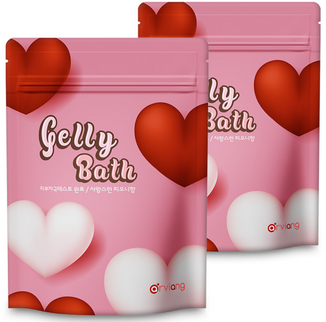 아르비앙 젤 입욕제 젤설레 입욕젤 슬라임, 140g, 2개
