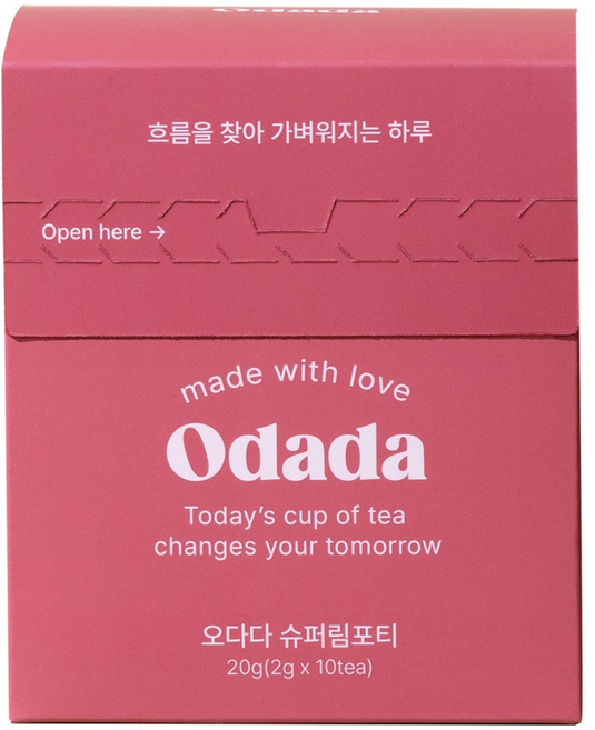 [공식몰] 오다다 슈퍼림포티 티 박스, 20g, 1박스, 10개입