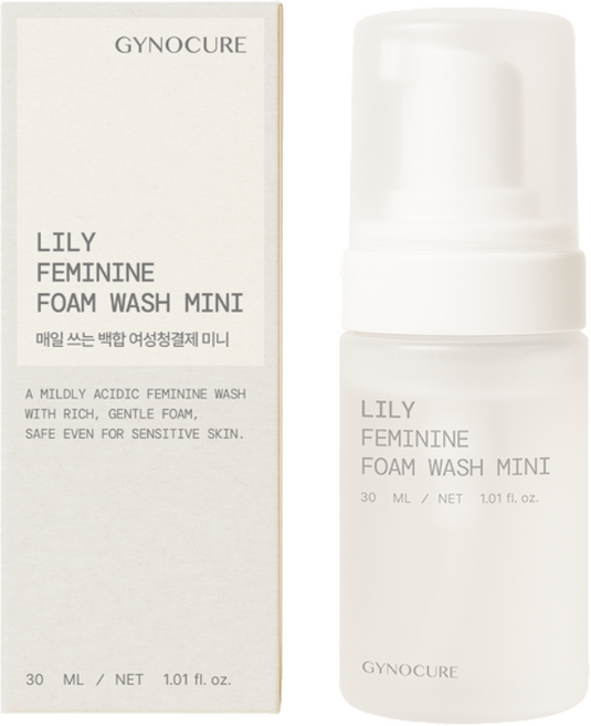 GYNOCURE 지노큐어 백합 여성청결제 미니 휴대용 여행용, 1개, 30ml
