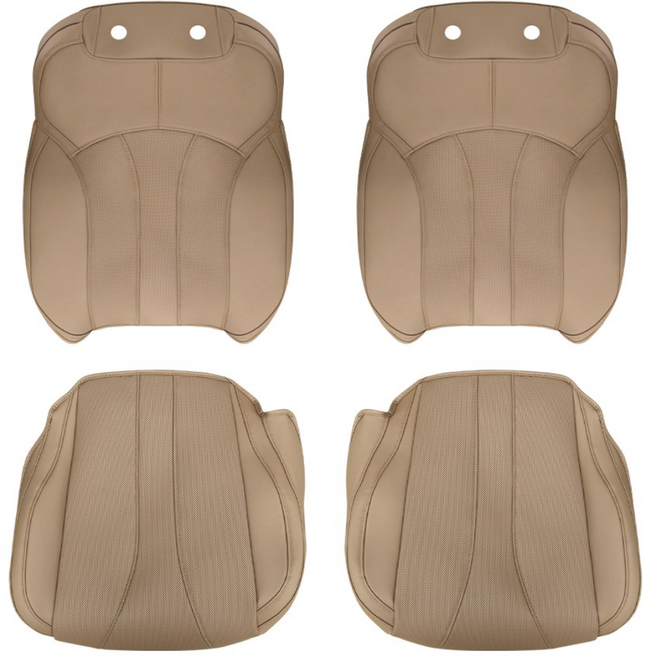 루젠 그랑 콜레오스 시트커버 차량용 등쿠션 방석 1열, 1세트, 라이트브라운