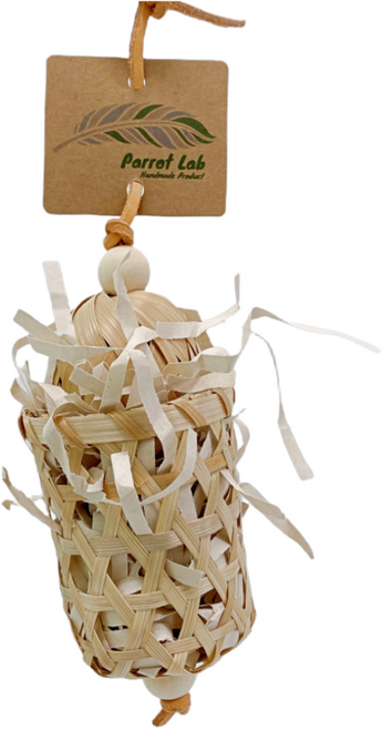 앵그라운드 앵무새 장난감 계란 바구니 스트레스 해소 새 용품, 1개