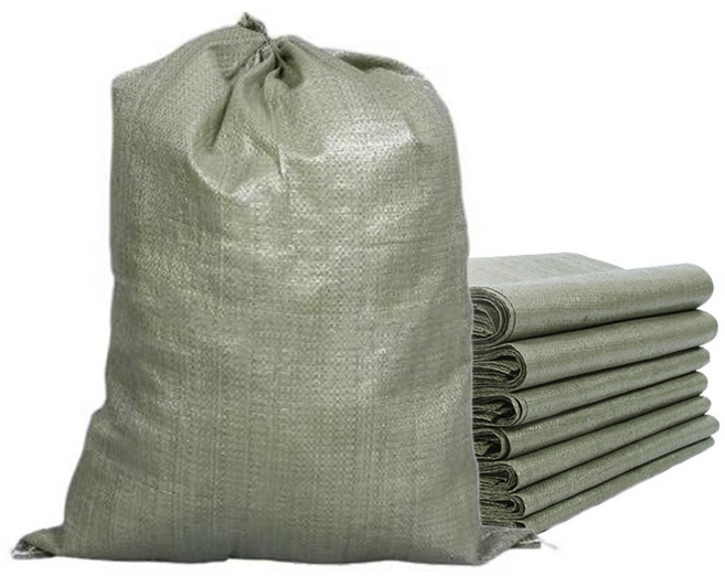 살림의지혜 폐기물 끈달린 PP 마대자루, 10개, 대