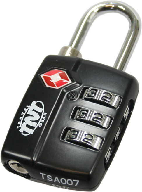 티엔티트래블기어 TSA인증 3다이얼자물쇠 017 자물쇠, 9999, 1개