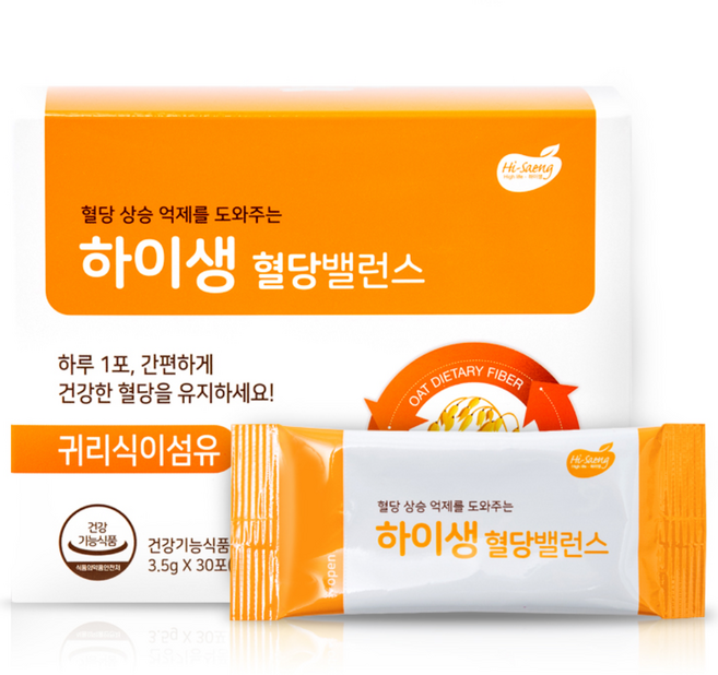 하이생 귀리식이섬유 혈당밸런스 30p, 105g, 1개
