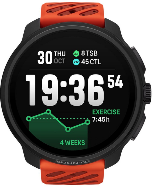 순토 레이스 2 코랄 오렌지, 49mm, 단품, GPS + 블루투스