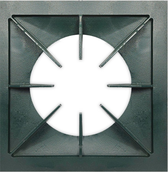 오즈테크 업소용 버너 600 중앙 석쇠 간택기 그릴 친환경 화구 링구 가스렌지 상판 3열 3구 큰불, 1개