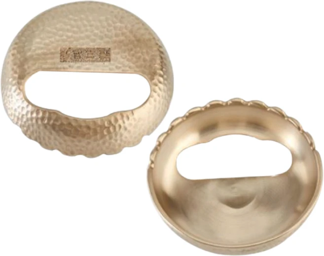 [옥돌목] 피지오 유기방자 셀클리어 괄사 셀경락심기 하이프 셀프로 마사지 놋쇄 유기경락 유기괄사 피부과 피부관리실제품 그래잇소모품 피부미용, 셀 하아프프 유기괄사 - 쿠팡