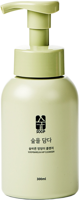 숲바른 아기 엉덩이 클렌저 신생아 유아 청결제, 300ml, 3개