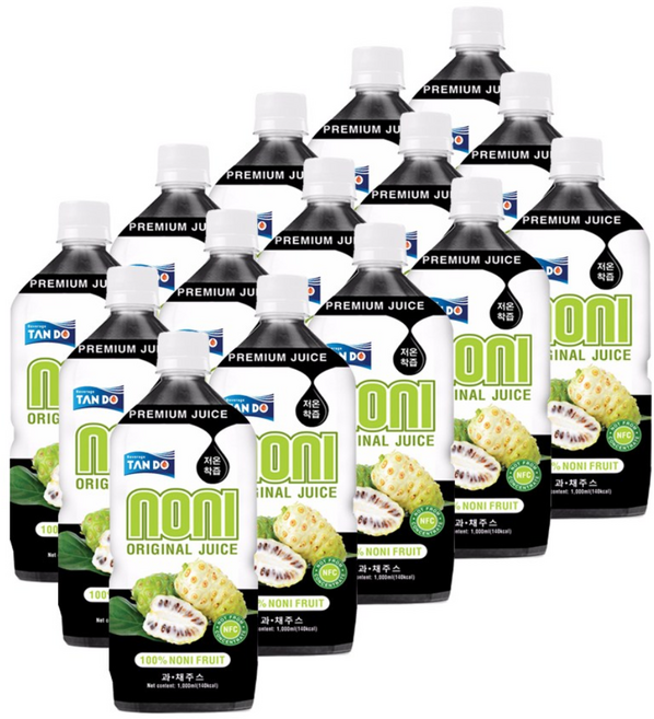 RFC 저온 살균 노니 주스 100% 착즙 원액 쥬스 발효액, 1L, 15개