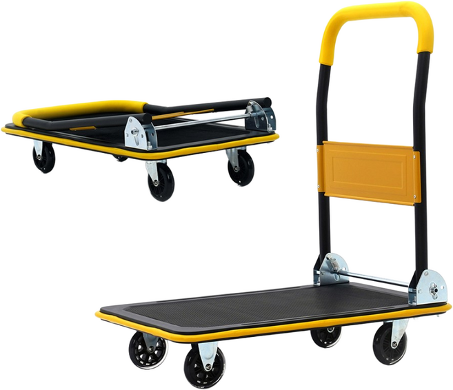 제나인 구루마 구르마 택배 수레 저소음 무소음 카트 접이식 폴딩 핸드카트 엘카트 L카 업소용, 04_ ZN-HT02N(대형 무소음 인라인바퀴), 1개