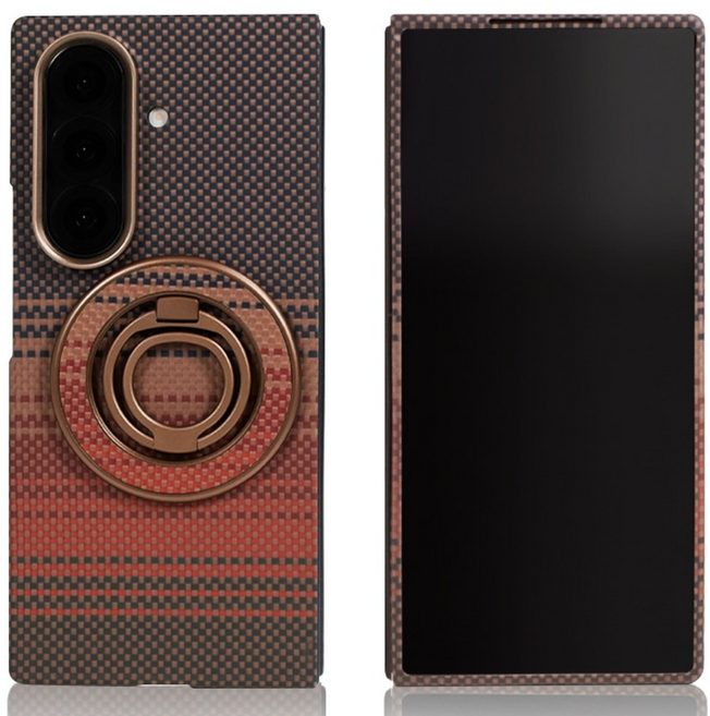 제루크 갤럭시 Z폴드7 호환 아라미드 카본 맥세이프 초슬림 케이스