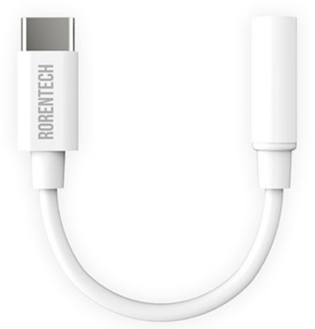 로랜텍 C타입 이어폰젠더, 화이트, 1개, 11.8mm