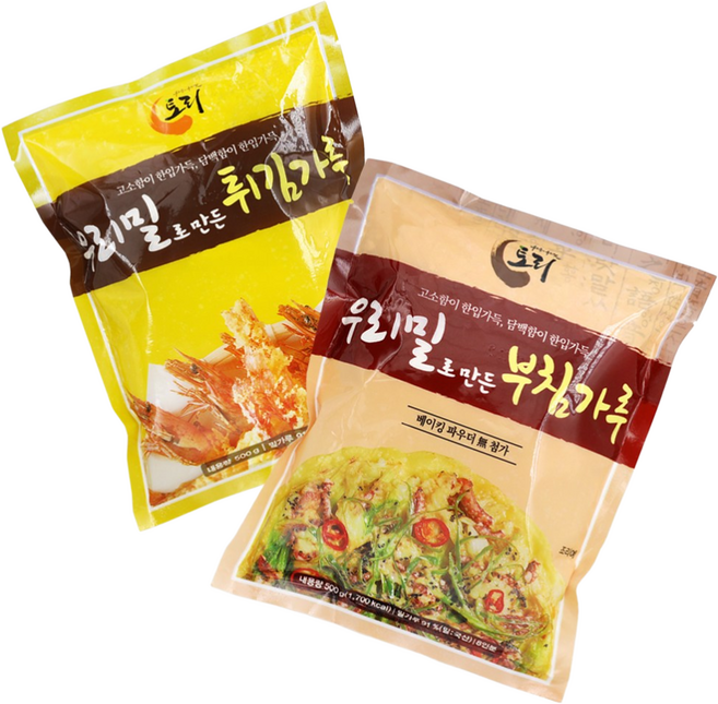 토리 우리밀 부침가루 튀김가루 세트, 1개, 1kg