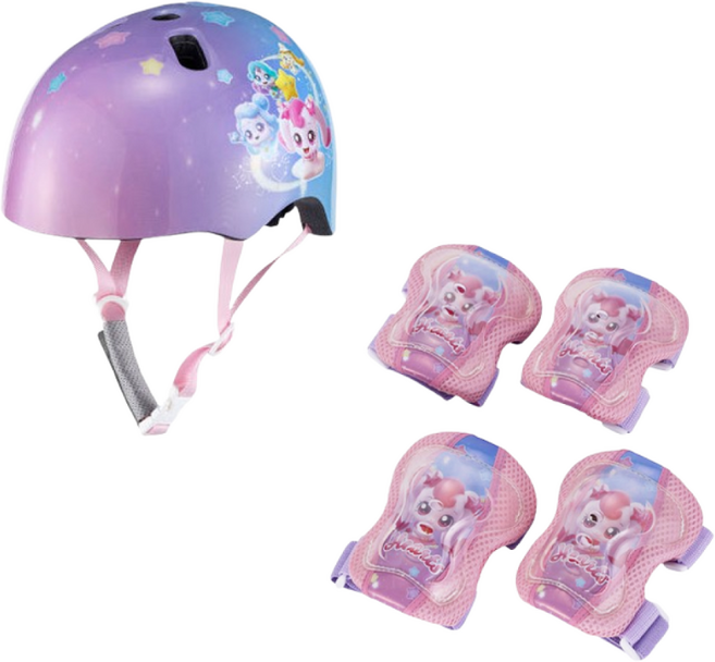 티니핑 자전거 헬멧+보호대 세트 어린이 안전용품 풀세트, 티니핑 헬멧+보호대 세트, 1개