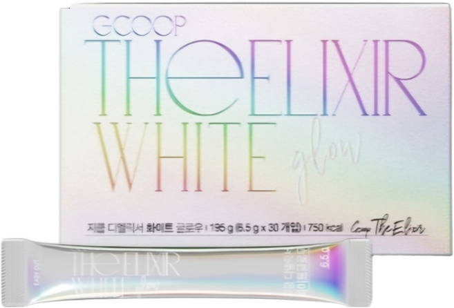 [GCOOP]최신정품 지쿱 디엘릭서 화이트 / 콜라겐함유 피부밸런스 주름+미백+보습 올인온케어 / 지쿱화이트, 1박스