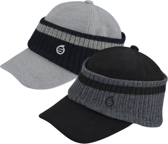 선덜랜드 남성 모직 니트 방한 골프모자 - SLM2WCP156, 라이트그레이, 라이트그레이, 1개